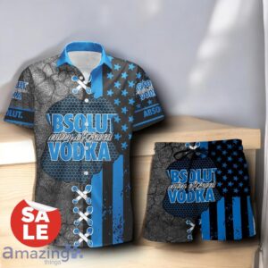 Absolut Vodka USA Flag Hawaiian Shirt & Shorts Combo For Men Women Product Photo 1