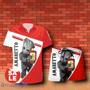 Amaretto Groot Hug Combo Hawaiian Shirt & Shorts 3D Design For Men Women Product Photo 2