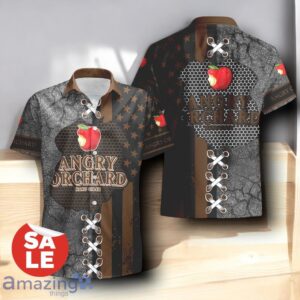 Angry Orchard USA Flag Hawaiian Shirt & Shorts Combo For Men Women Product Photo 2