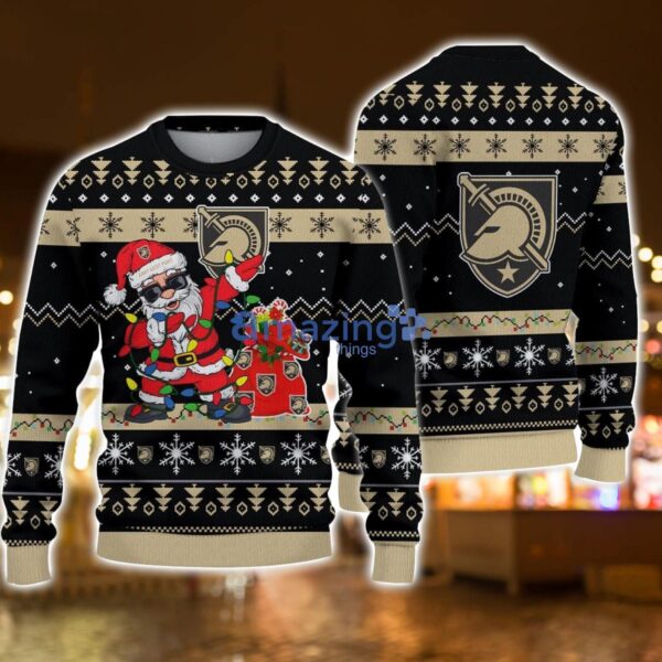 Army Black Knights Santa Claus Dabbing Funny Ugly Christmas Sweater For Men And Women Product Photo 1