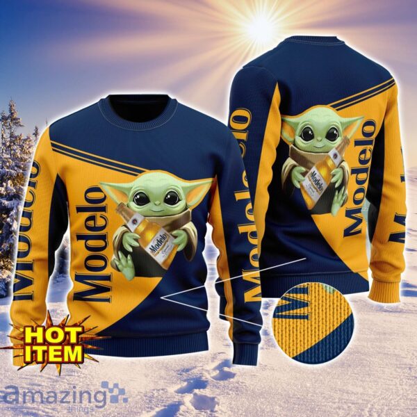 Baby Yoda Modelo AOP Ugly Christmas Sweater Unisex For Men And Women Product Photo 1