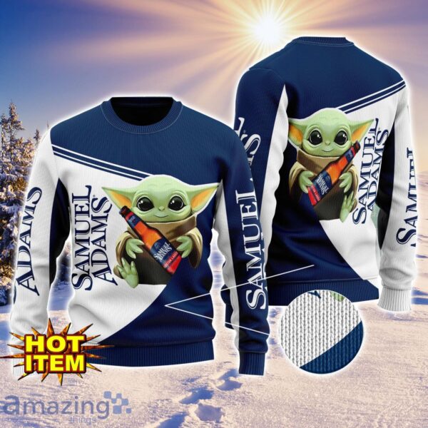Baby Yoda Samuel Adams AOP Ugly Christmas Sweater Unisex For Men And Women Product Photo 1