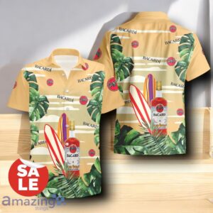 Bacardi Rum Surfboard Tropical Combo Forest Hawaiian Shirt & Shorts Combo For Men Women Product Photo 2