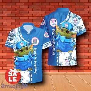 Baskin-Robbins Baby Yoda Hawaiian Shirt & Short Product Photo 2