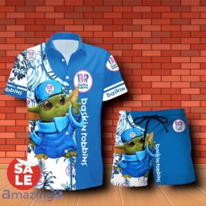 Baskin-Robbins Baby Yoda Hawaiian Shirt & Short Product Photo 1