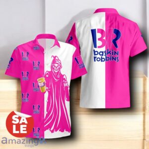 Baskin Robbins Death Halloween Hawaiian Shirt & Shorts Combo For Men Women image Baskin Robbins Death Halloween Hawaiian Shirt & Shorts Combo For Men Women Product Photo 2