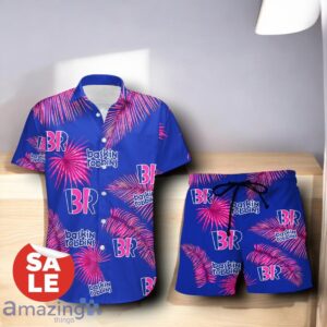 Baskin Robbins Palm Leaves Summer Hawaiian Shirt & Shorts Combo For Men Women Product Photo 1