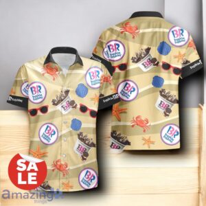 Baskin-Robbins Summer Seafood Hawaiian Shirt & Shorts Combo For Men Women Product Photo 2