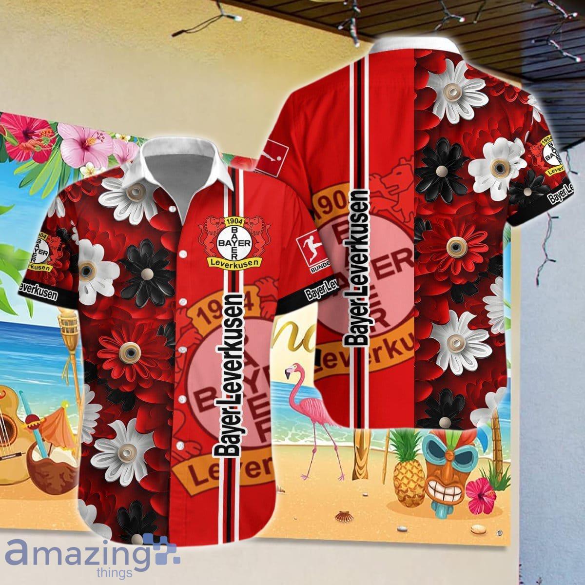 Bayer 04 Leverkusen Combo Hawaiian Shirt And Short Impressive Gift image Bayer 04 Leverkusen Combo Hawaiian Shirt And Short Impressive Gift Product Photo 1