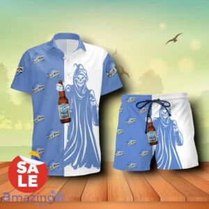 Blue Moon Beer Death Halloween Combo Trending Hawaiian Shirt & Shorts For Men Women Product Photo 2