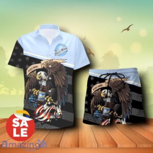 Blue Moon Beer Eagle American Flag Combo Trending Hawaiian Shirt & Shorts For Men Women Product Photo 2