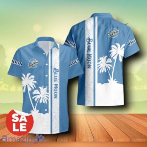 Blue Moon Beer Palm Tree Summer Combo Trending Hawaiian Shirt & Shorts For Men Women Product Photo 2
