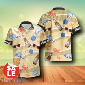 Blue Moon Beer Summer Seafood Combo Trending Hawaiian Shirt & Shorts For Men Women Product Photo 2
