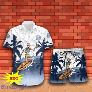 Blue Moon Skull Hawaiian Shirt And Short Gift Ideas For Men Women Product Photo 2