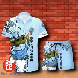 Bombay Sapphire Baby Yoda Hawaiian Shirt & Short Product Photo 1