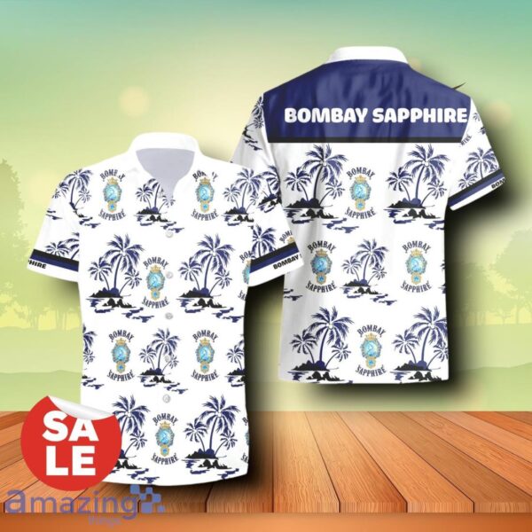 Bombay Sapphire Summer Beach Combo Trending Hawaiian Shirt & Shorts For Men Women Product Photo 1