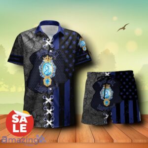 Bombay Sapphire USA Flag Combo Trending Hawaiian Shirt & Shorts For Men Women Product Photo 1