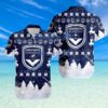 Bordeaux  Logo Sport Christmas Pattern Hawaiian Shirt