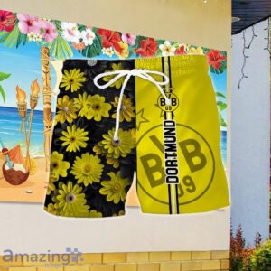 Borussia Dortmund Combo Hawaiian Shirt And Short Impressive Gift image Borussia Dortmund Combo Hawaiian Shirt And Short Impressive Gift Product Photo 2