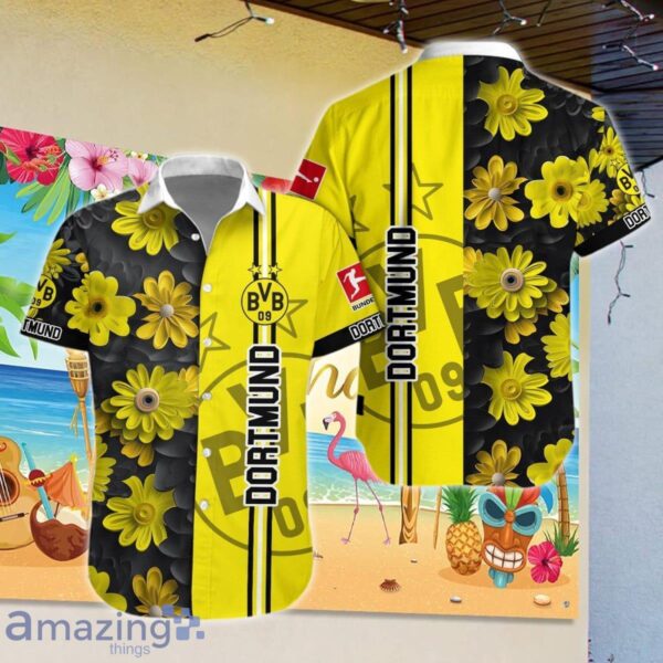 Borussia Dortmund Combo Hawaiian Shirt And Short Impressive Gift Product Photo 1