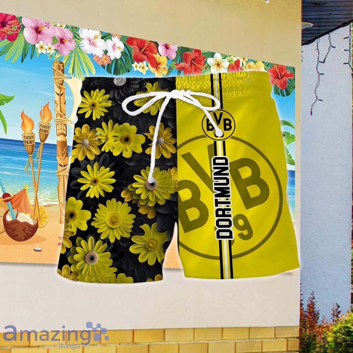 Borussia Dortmund II Combo Hawaiian Shirt And Short Impressive Gift image Borussia Dortmund II Combo Hawaiian Shirt And Short Impressive Gift Product Photo 2