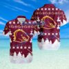 Brisbane Broncos NRL  Snow Pine Christmas Tropical Hawaiian Shirt