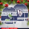 Brooklyn Nets Grinch With Logo Ugly Christmas Sweater Custom Name For Fans