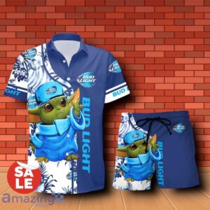 Bud Light Beer Baby Yoda Hawaiian Shirt & Short Product Photo 1