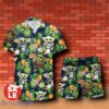 Busch Light Beer Baby Yoda Tropical Flowery Hawaiian Shirt & Short