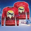 C-124 Globemaster II C124 Aircraft Moonlight Red Color Ugly Christmas Sweater Christmas Gift