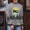 C-5 Galaxy C5 Aircraft Moonlight And Mountain Pattern Ugly Christmas Sweater Aircraft Lovers Christmas Gift