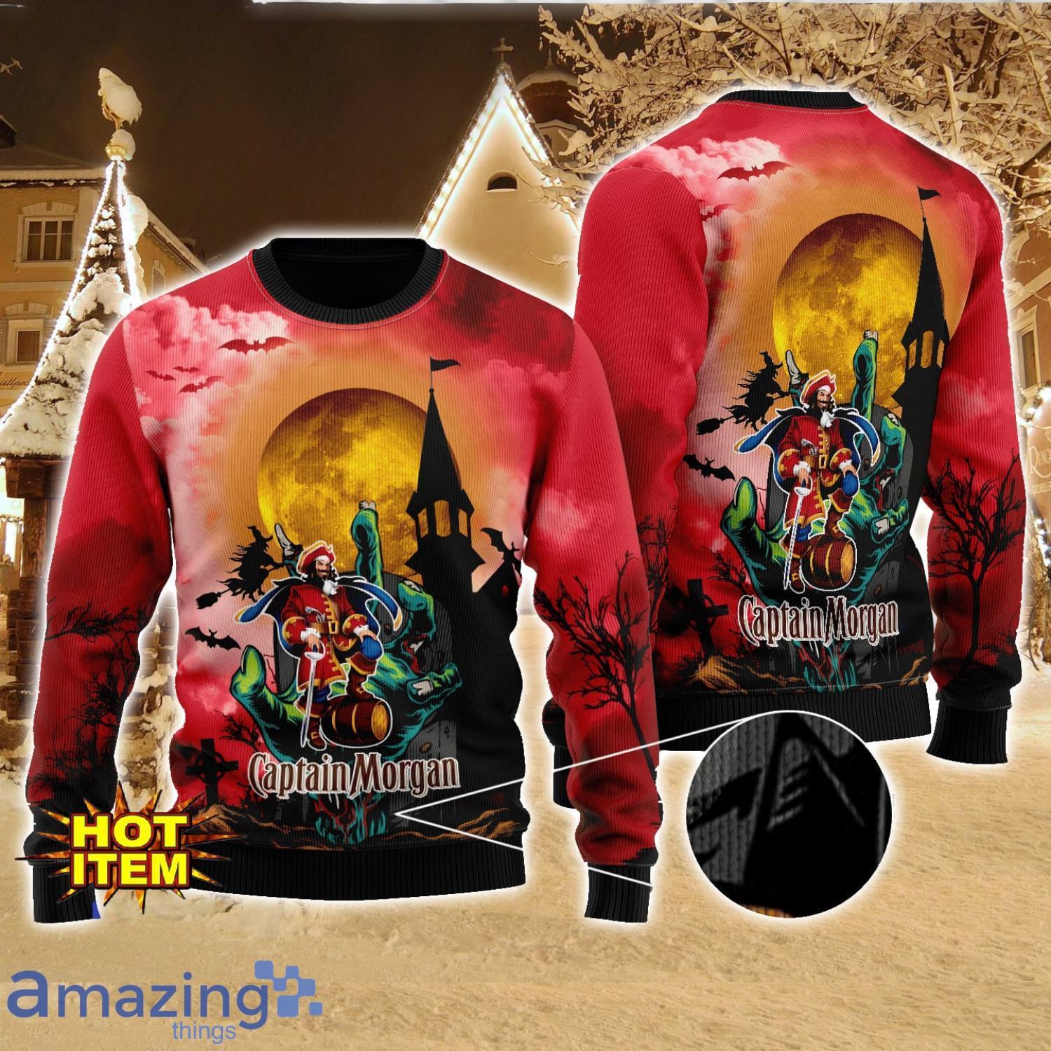 Captain Morgan Halloween 3D Sweater Halloween Gift For Men And Women image Captain Morgan Halloween 3D Sweater Halloween Gift For Men And Women Product Photo 1
