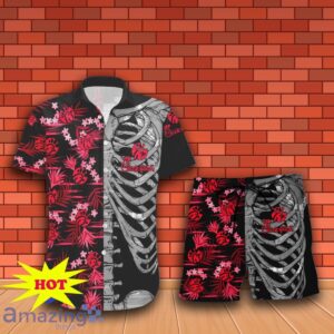 Chick-Fil-A Button Skeleton Hawaiian Shirt And Short Gift Ideas For Men Women Product Photo 2