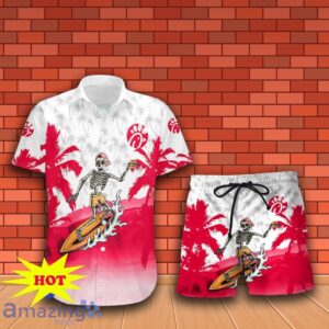 Chick-Fil-A Skull Hawaiian Shirt And Short Gift Ideas For Men Women Product Photo 2