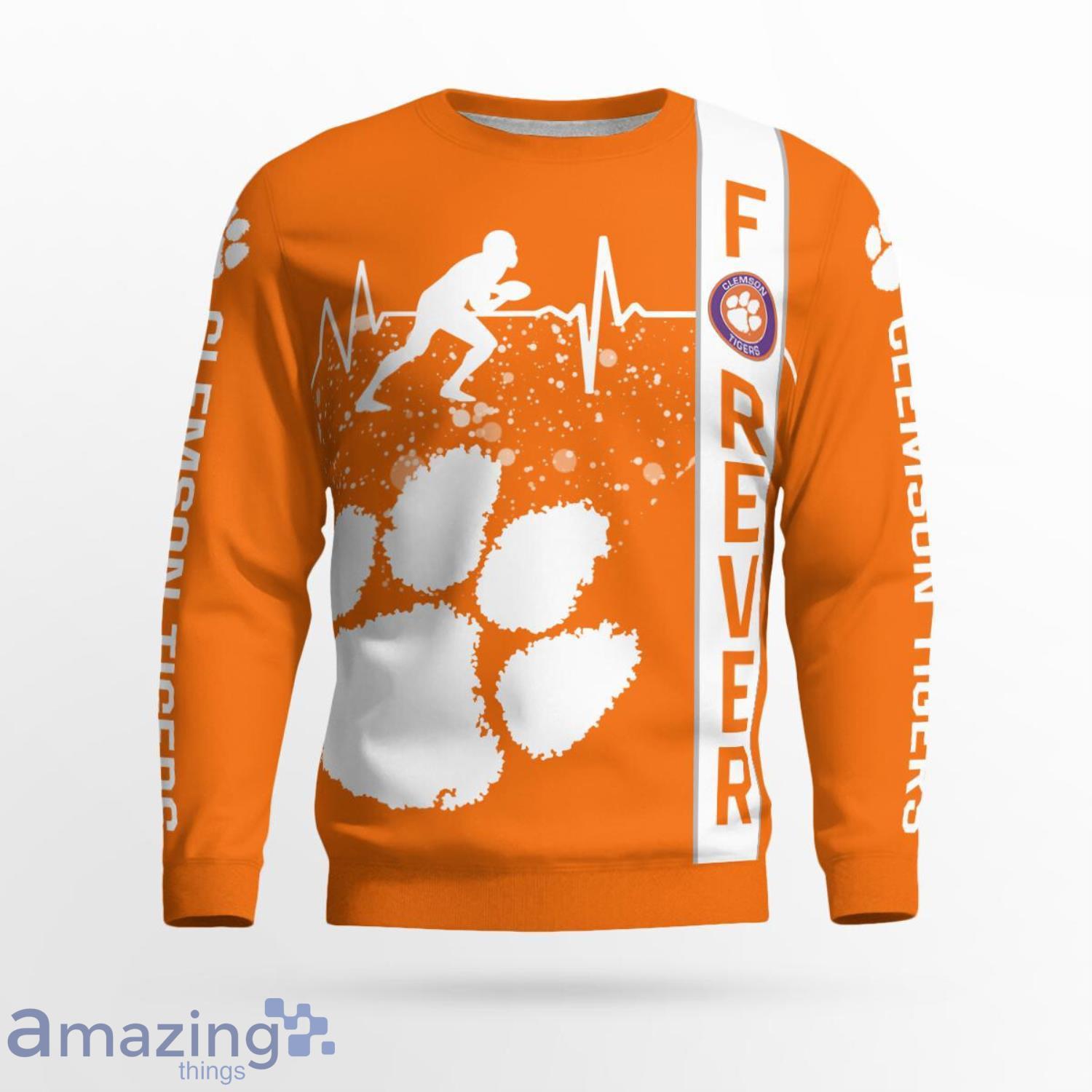 Clemson Tigers Sweater Sport Team Forever AOP Sweatshirt Ugly Christmas Sweater For Fans image Clemson Tigers Sweater Sport Team Forever AOP Sweatshirt Ugly Christmas Sweater For Fans Product Photo 1