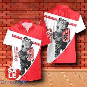 Coca Cola Groot Hug Combo Hawaiian Shirt & Shorts 3D Design For Men Women Product Photo 1