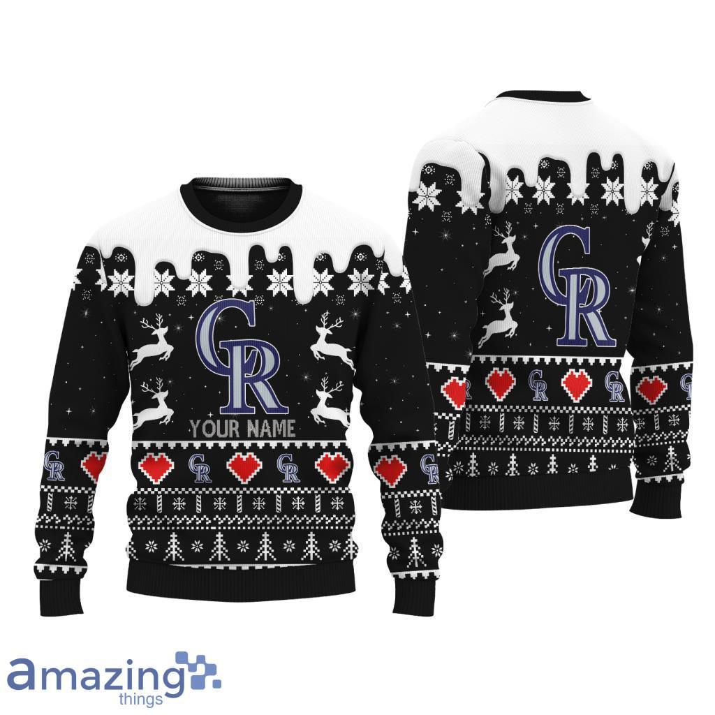 Colorado Rockies MLB custom name Knitting Pattern Ugly Sweater Chistmas image Colorado Rockies MLB custom name Knitting Pattern Ugly Sweater Chistmas Product Photo 1