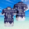 Colorado Rockies MLB  Snow Pine Christmas Tropical Hawaiian Shirt