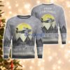 Consolidated PB2Y Coronado Aircraft Moonlight And Mountain Pattern Ugly Christmas Sweater Aircraft Lovers Christmas Gift