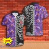 Crown Royal Button Skeleton, Scale Hawaiian Shirt And Short Gift Ideas For Men Women