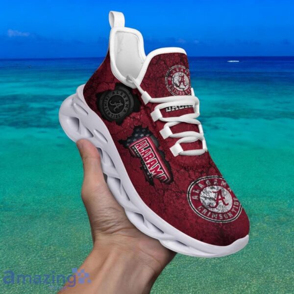 Custom Name NCAA Alabama Crimson Tide Sneaker Max Soul Shoes Max Comfort For Men And Women Product Photo 1