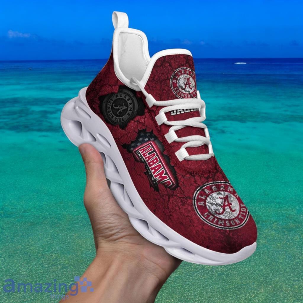 Custom Name NCAA Alabama Crimson Tide Sneaker Max Soul Shoes Max Comfort For Men And Women image Custom Name NCAA Alabama Crimson Tide Sneaker Max Soul Shoes Max Comfort For Men And Women Product Photo 1
