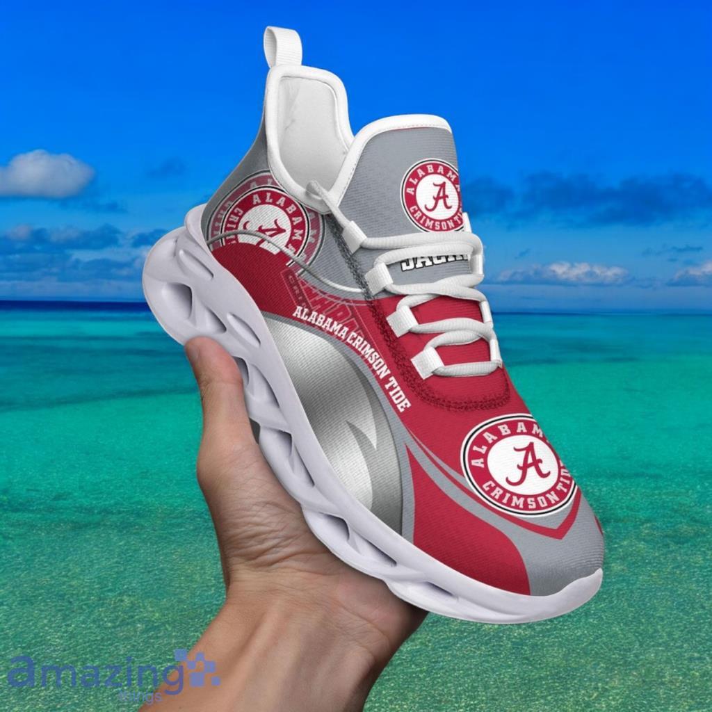 Custom Name NCAA Alabama Crimson Tide Sneaker Max Soul Shoes Max Soul Motion For Men And Women image Custom Name NCAA Alabama Crimson Tide Sneaker Max Soul Shoes Max Soul Motion For Men And Women Product Photo 1