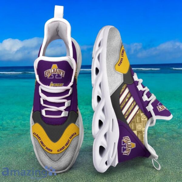 Custom Name NCAA Albany Great Danes Sneaker Max Soul Shoes Kick Bliss Parade For Men And Women Product Photo 1