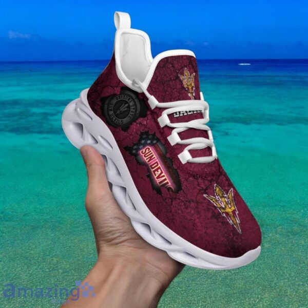 Custom Name NCAA Arizona State Sun Devils Sneaker Max Soul Shoes Max Comfort Glide For Men And Women Product Photo 1