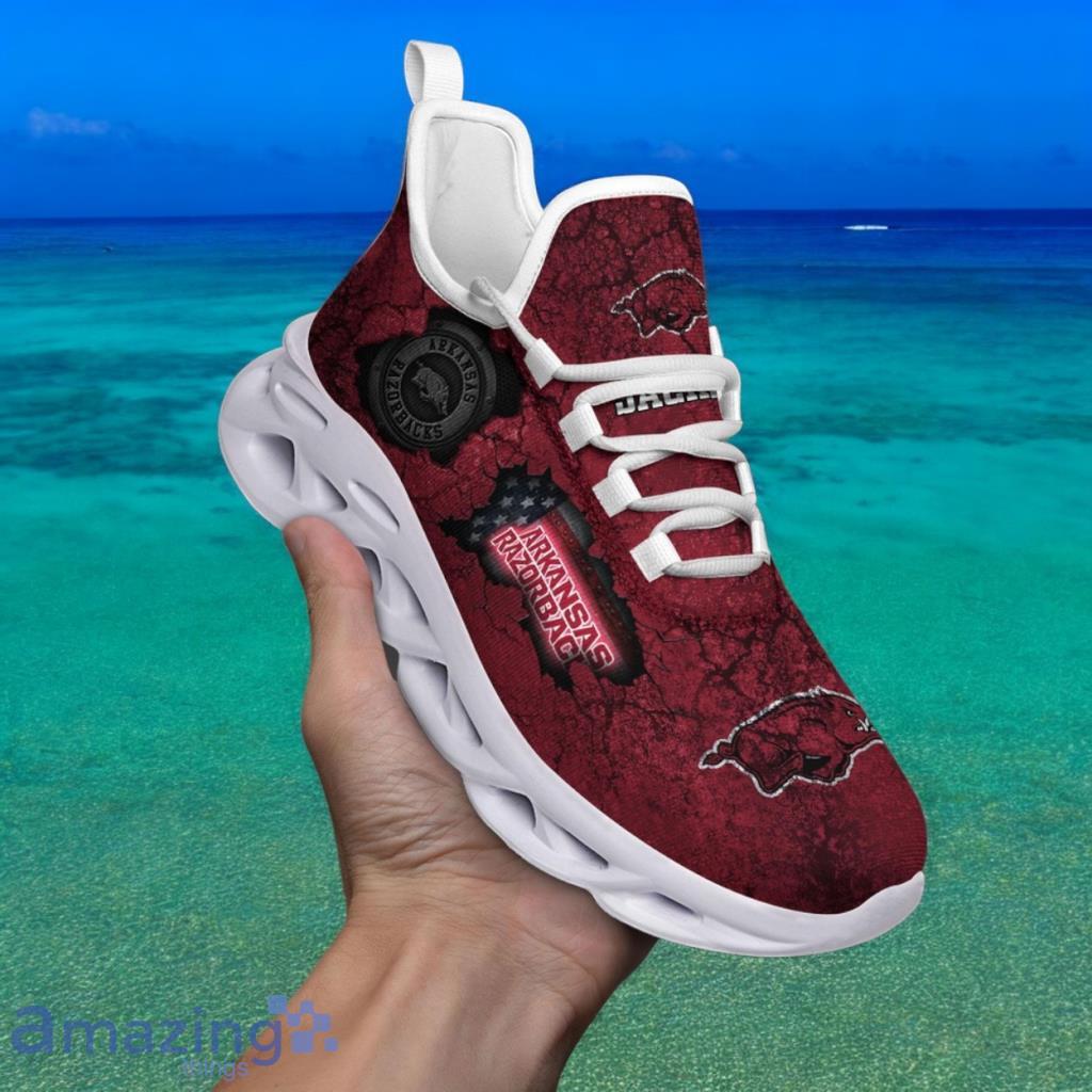 Custom Name NCAA Arkansas Razorbacks Sneaker Max Soul Shoes Max Comfort Glide For Men And Women image Custom Name NCAA Arkansas Razorbacks Sneaker Max Soul Shoes Max Comfort Glide For Men And Women Product Photo 1