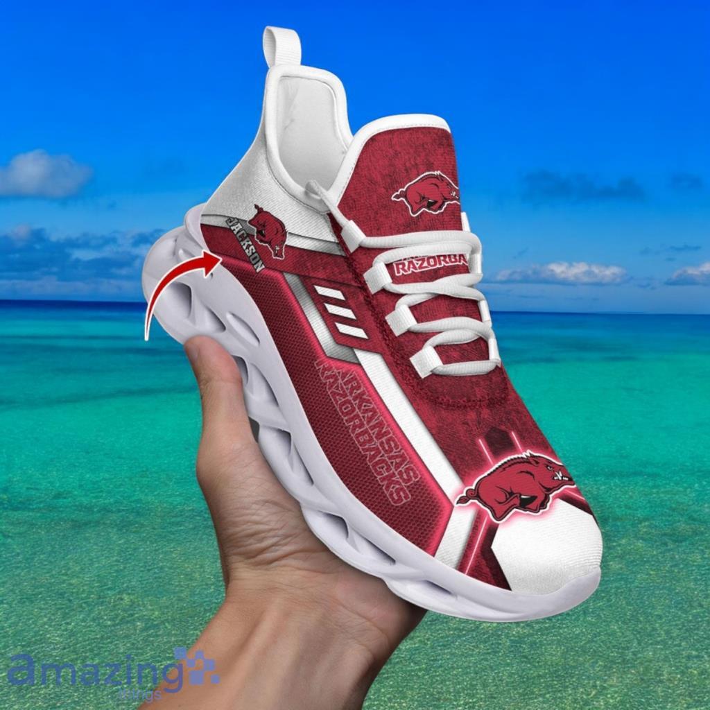 Custom Name NCAA Arkansas Razorbacks Sneaker Max Soul Shoes Soulful Steps For Men And Women image Custom Name NCAA Arkansas Razorbacks Sneaker Max Soul Shoes Soulful Steps For Men And Women Product Photo 1