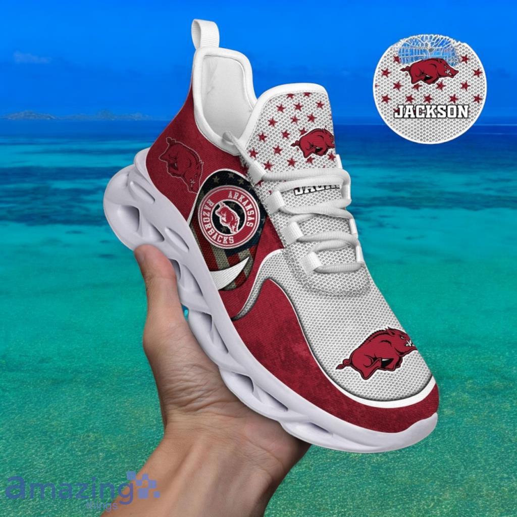 Custom Name NCAA Arkansas Razorbacks Sneaker Max Soul Shoes Stride Glamorous Soul For Men And Women image Custom Name NCAA Arkansas Razorbacks Sneaker Max Soul Shoes Stride Glamorous Soul For Men And Women Product Photo 1