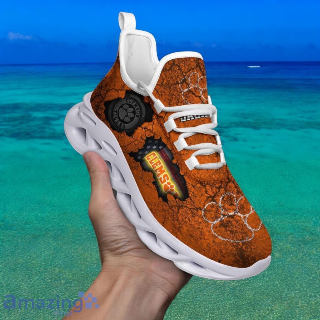 Custom Name NCAA Clemson Tigers Sneaker Max Soul Shoes Max Comfort For Men And Women image Custom Name NCAA Clemson Tigers Sneaker Max Soul Shoes Max Comfort For Men And Women Product Photo 1