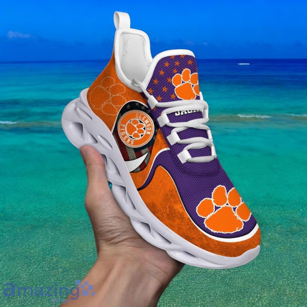 Custom Name NCAA Clemson Tigers Sneaker Max Soul Shoes Sole Bliss For Men And Women image Custom Name NCAA Clemson Tigers Sneaker Max Soul Shoes Sole Bliss For Men And Women Product Photo 1
